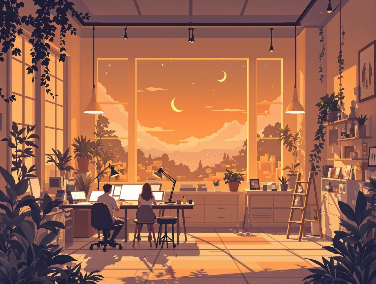 漫剧在线创作团队工作场景